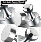 Tiergrade Metallic Magnets, Refrigerator Magnets, 24 Pack Magnetic Push Pins, Strong Fridge Magnets, Multi-use Whiteboard Magnets Perfect for Kitchen Office Classroom