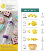 Wilton Dessert Decorator Plus - Cake Decorator Kit - Includes a Plunger-Style Tool, 2 Couplers, 1 Fill Tip & 4 Decorating Tips - Easy to Use