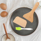 Crepe Kit Pancake Spatula Set, 5pcs Household Cooking Gadget for Traditional Crepe Making, Sturdy Kitchen Tool for Home Use Random Color