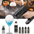 Cocktail Bubble Smoke Gun, One Key Operation, Handheld, with 1.4 Inch Color Screen, for Bartenders, Bar, Party, Wine, Drinks, Coffee