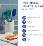GIR: Get It Right 5-Piece Silicone Ultimate Kitchen Utensils Set - Ladle, Spatula, Flip, Spoon & Spoonula - Non-Toxic Cooking Utensils for Nonstick Cookware, Cooking and Baking - Madrid