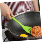 5pcs Silicone Kitchen Utensil Set Heat Resistant Non-stick Cooking Gadgets with Whisk Shovel Brush Scrapers for Baking and Cooking Space-saving Hanging Design Tools