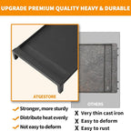 Upgraded WB31X24738 WB31X49806 Griddle Replacement Parts for GE Gas Stove Cast Iron Griddle Plate WB31X24998 General Electric Range StoveTop Cooktop Center Griddle Stove Burner Middle Flat Top Pan