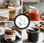 Peanut Butter Stirrer,Mixer Tool, Multipurpose Stainless Steel Nut Butter Manual Churner Gadgets,Nut Butter Stirrer Tool For Mixing Various Butter,Peanut,Almond For Kitchen,Dishwasher Safe(4 Pcs)