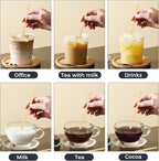 Bamboo Coffee Stirrers, 1000 Count of Disposable Coffee Stir Sticks - Stir Sticks For Coffee Bar 5.5 Inch, Stir Sticks with Smooth End, Coffee Stirs for Coffee, Cocktail, Hot Drinks