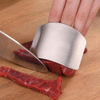 Stainless Steel Finger Guards For Cutting Food Avoid Hurting, Premium 304 Stainless Steel Finger Protector,Slicing Tool Finger Protectors when Cutting, Slicing, Dicing, Chopping (2A 2B)