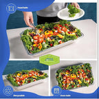 Urban Box Co. Full Size Deep Aluminum Pans (20 pk) - 21x13 inch Steam Table Chafing Pan: Extra Heavy Duty, Disposable Foil Tray for Restaurant. Ideal for Roasting, Cooking, Storing Food (20, No Lid)