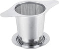 NKOVE Universal Tea Infuser with Lid Stainless Steel Filter Fits Mugs Cups Teapots Food Grade