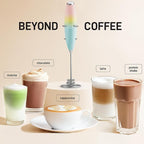 Zulay Kitchen Patented Tornado Triple Whisk Milk Frother with 4 Duracell Batteries – Handheld Foam Maker for Coffee, Lattes, Matcha & Hot Chocolate – Rich, Creamy Froth in Seconds - Nature's Sunrise