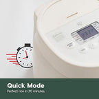 IRIS USA Micom Japanese Rice Cooker, 5-Cup Uncooked/10-Cup Cooked, Fuzzy Logic Kitchen Appliance with Recipe Presets, Slow Cooker, Steamer, Hot Pot & Warming Function, Compact & Portable for Healthy Meal Prep