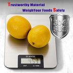 Food Kitchen Scale High-Precision Digital Scale Accurate Weighing for Baking & Cooking Enthusiasts (Shiny Green)