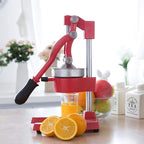 CO-Z Manual Citrus Juicer, Professional Orange and Lemon Juice Maker, Easy to Clean, Red