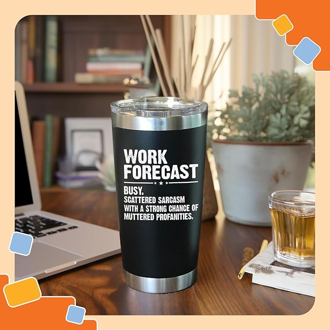 NewEleven Coworker Gifts For Women, Men - Funny Best Friend Present For Work Bestie, Boss, Friends - Gift For Boss, Employer, Bestfriend Gag Gift From Colleague, Friends - 20 Oz Tumbler
