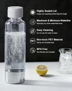 MOKKOM Soda Maker Bottle, 1L Reusable Sparkling Water Bottles, BPA Free PET Carbonating Bottles, Replacement Bottle Compatible Sparkling Water Maker