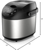 Breadman 2-Pound Bread Maker, Stainless Steel, BK1200SS
