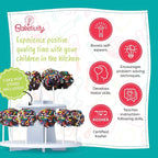 Cake Pop Kit by Baketivity | No Mold or Maker Needed | Cake Pop Stand and Baking Kit | Arts and Crafts for Kids Baking Sets | Kosher