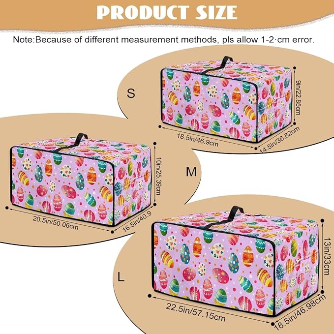 Easter Egg Polka Dot Print Toaster Oven Dust Cover for Easter Decor, Microwave Oven Cover, Stain-proof Case Fits Most Kitchen Small Appliances, (Large-18.5*22.5*12.99 inches)