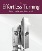 Premium Multifunction Magnetic Manual Can Opener and Bottle Opener, Heavy Duty Stainless Steel Sharp Cutting Blade and Oversized Easy Turn Knob, Soft-Touch Handle, Kitchen Use, Mauve