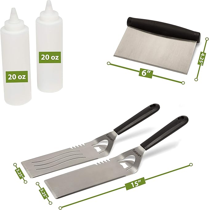 Cuisinart CGS-507 Griddle Kit, 7 Piece, Steel