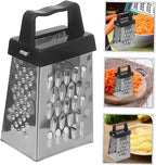 3pcs Essential Kitchen Tools Stainless Steel Grater Slicer Shredder Carrot Peeler Vegetable Chopper for Slicing Shredding and Peeling