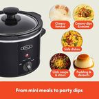 Bella 1.5 QT slow cooker, Black