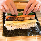 Sushi Making Tools Beginner Tools Set Include Sushi Rolling Pads Nori Rice Bamboo Curtain Roll Mats Equipment Chopsticks Rice Paddle and Rice Spreader, Set of 9