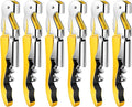 6 Pieces Professional Waiter Corkscrew Wine Openers, Yellow Wine Keys Opener Stainless Steel Hinges Serrated Foil Cutter for Restaurant Waiters, Sommelier, Bartenders (Yellow)