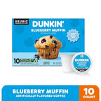 Dunkin' Blueberry Muffin Flavored Coffee, 10 Keurig K-Cup Pods