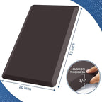 KitchenClouds Kitchen Mat Cushioned Anti Fatigue Rug 20"x32" Water Resistant, Non Slip, Standing and Comfort Desk/Floor Mats for House Sink Office (Chocolate)