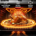 Stainless Steel Roasting Pan with Rack & Handles,15.5" x 11.6"- Food Grade No Coating Dishwasher Safe - Roaster for Turkey Chicken Meat Vegetables for Thanksgiving Christmas and Family Gatherings