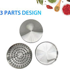 Matoolser 3 Inch Spice Grinder Mills for Kitchen (Silver)
