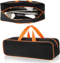 Grill Tool Storage Bag, 24" x 8" x 8" Large Capacity Grill Accessory Storage, 1680D Heavy-Duty Grill Utensil Storage, Accessories Storage Compatible with Blackstone (No Accessories)