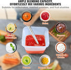 VEVOR Commercial Immersion Blender, 500 Watt 20Inch Heavy Duty Hand Mixer, Variable Speed Mixer with 304 Stainless Steel Blade, Multi-Purpose Portable Mixer for Soup, Smoothie, Puree, Baby Food