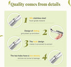 2 Pcs Tea Infuser, Tea Diffusers for Loose Tea with Teaspoon Tea-tweezers Steel Wire Cloth, for All Kinds of Tea
