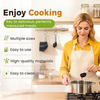 16PCS Measuring Cups and Spoons Set, Measuring Spoon Set with Metric and US Measurements, Fits for Measuring Dry and Liquid - Black