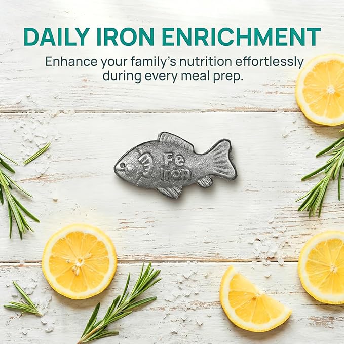 Balacoo 2 Pcs Iron Fish for Cooking, Natural Iron Supplement Tool for Pregnant Women Vegans Athletes - Safe & Effective Cooking Tool (fish-shaped)