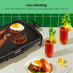 Chefman XL Electric Griddle with Removable Temperature Control, Immersible Flat Top Grill, Burger, Eggs, Pancake Griddle, Nonstick Extra Large Cooking Surface, Slide Out Drip Tray, 10 x 20 Inch
