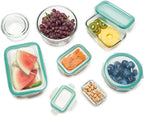 OXO Glass Food Storage Container, Rectangle, 1.6 Cup | Smart Seal | Leakproof | Pack of 2