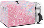 Meat Slicer Cover, 16x13x13 Inch Food Slicer Protective Cover, Fit Commercial Electric Deli Slicer Machine, Compatible with Household 200W 150W Meat Slicers, Mermaid Scale Flower Print