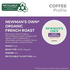 Newman's Own Organics French Roast Keurig Single-Serve K-Cup Pods, Dark Roast Coffee, 72 Count