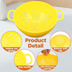10 Pack 6-inch Mini Plastic Colander, BPA-Free Kitchen Dishwasher Safe Strainer with Double Handles for Berries Vegetables Fruits, 8 Colors