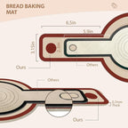 Silicone Bread Sling for Dutch Oven, 2 PCS Red Non-Stick & Reusable Bread Baking Supplies with Extra Long Handles, Easily Transfer Sourdough, Dishwasher Safe, Round