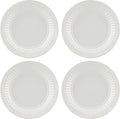 LENOX 895720 French Perle Groove Dessert Plates, Set Of 4, White