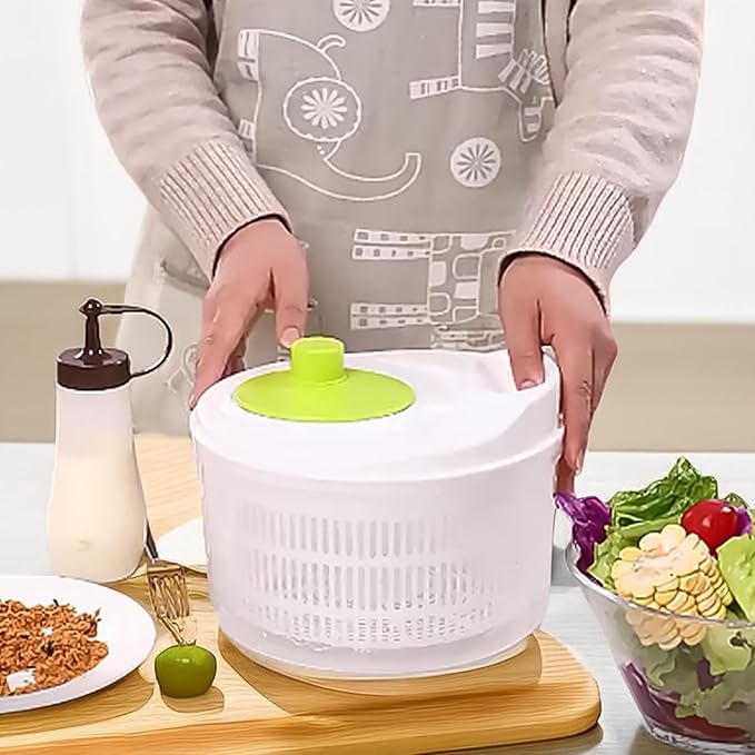 Fruit Spinner – Multifunctional Salad-Spinner | Fruit Washer & Dryer Spinner | Small Lettuce Spinner-Bowl | Manual Vegetable Cleaner For Draining Greens, Fruits And Vegetables, Home Kitchen Food Prep