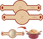 Koolstuffs Silicone Sourdough Bread Sling Mat for Dutch Oven, 2 Pack Non-Stick & Easy Clean Reusable sourdough mat, Easy and Stable to Transfer Sourdough Bread, Round