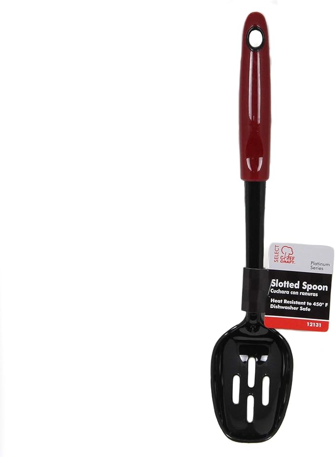 Chef Craft Select Nylon Kitchen Tool and Utensil Set, 8 Piece Set, Red