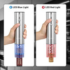 Secura Stainless Steel Electric Wine Opener, Rechargeable Automatic Home Wine Bottle Opener with Foil Cutter & Charging Cable, Reusable Corkscrew Wine Opener Electric for Wine Lovers, Silver