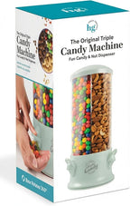 Handy Gourmet Original Triple Candy Machine-Fun Candy & Nut Dispenser-New & Improved (Sage Green), Standard (JB8450SG)