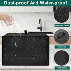 Heavy Duty Air Fryer Oven Cover for Ninja Double Stack DCT451/DCT601/DCT651/DCT401,18.72"Dx17.34"Wx13.40"H, 600D Heat-Resistant Nylon w/Aluminum Foil, Waterproof Dustproof toaster oven covers