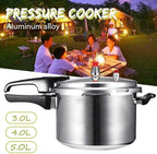 Electric Pressure Cooker, Kitchen Pressure Cooker Cookware 18/20/22cm Gas Stove/Open Fire Pressure Cooker Outdoor Camping Cook Tool Steamer,One Color-5L